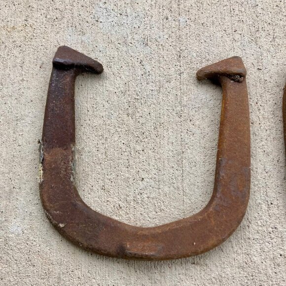 Lot 6 Vintage Horseshoes (4 are Champ Horseshoe Set) - Picture 9 of 10